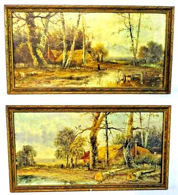 VINTAGE ORIGINAL PAINTING Socialist Realism Landscape Winter In The