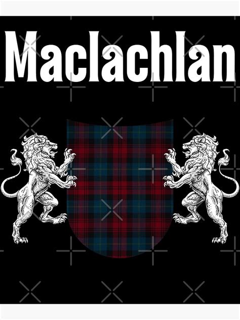 Maclachlan Clan Scottish Name Coat Of Arms Tartan Art Print For Sale