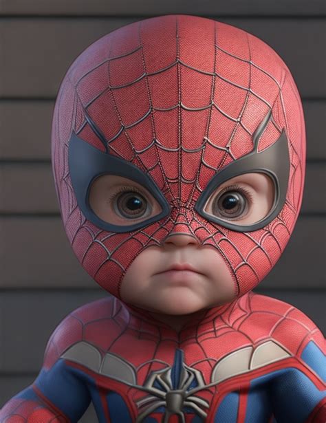 Download Baby Peter Parker Spiderman Royalty Free Stock Illustration