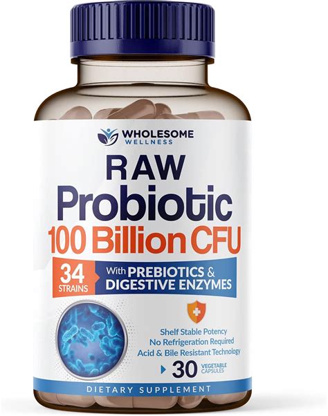 Wholesome Wellness Billion Cfu Dr Approved Probiotics For Unisex