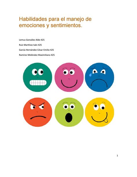 Habilidades Para El Manejo De Las Emociones By Cesar Gc Issuu