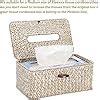 Amazon Sumnacon Rectangle Natural Seagrass Tissue Box Cover Woven