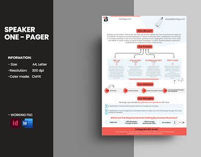 One Pager Advertising Projects Photos Videos Logos Illustrations