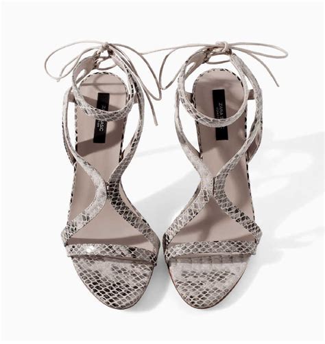 Zara Snakeskin Sandals