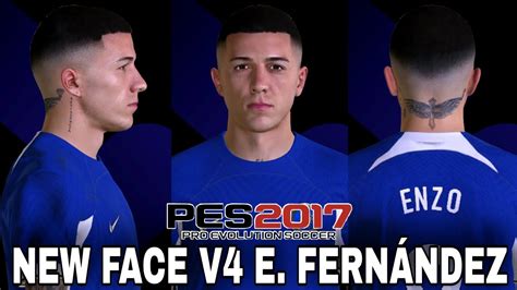 PES 2017 NEW FACE MOD V4 SKIN TATTOO ENZO FERNANDEZ YouTube