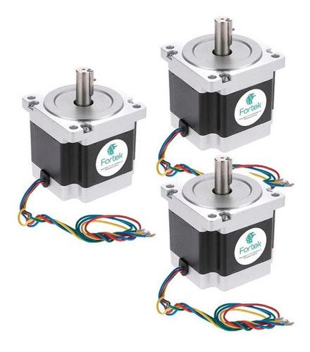 3x Motor De Passo Nema 34 45kgf cm 5 5a Fortek Nota Fiscal Frete grátis