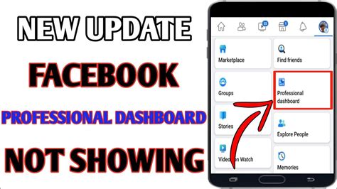 Facebook Professional Dashboard Option Not Showing New Update