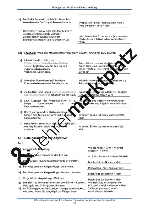 Bungen Zur Gro Und Kleinschreibung Unterrichtsmaterial In Den