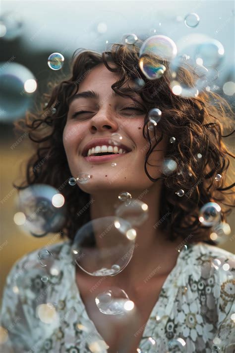 Premium Photo Portrait Of A Beautiful Young Woman With Curly Hair