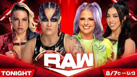 Raw Indi Hartwell And Candice Lerae Vs Shayna Baszler And Zoey Stark