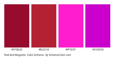 Red And Magenta Color Scheme » Magenta » SchemeColor.com