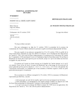 Remplissable En Ligne Tribunal Administratif De Paris N Fax