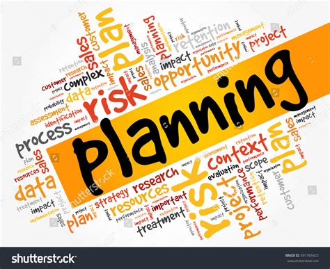 Planning Word Cloud Business Concept Stock Vector Royalty Free