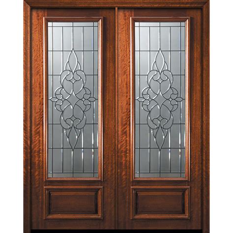 Eswda X Exterior Mahogany In Double Lite Courtlandt Door