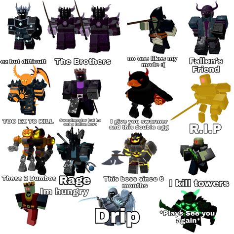 TDS bosses in a nutshell : TDS_Roblox