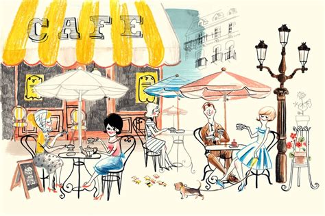 Paris Cafe Sketch At Explore Collection Of Paris