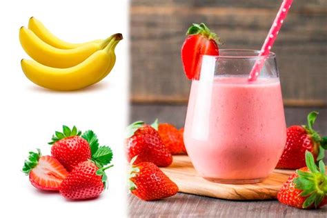 Smoothie De Morango E Banana Receita Para Emagrecer Reino Gastro