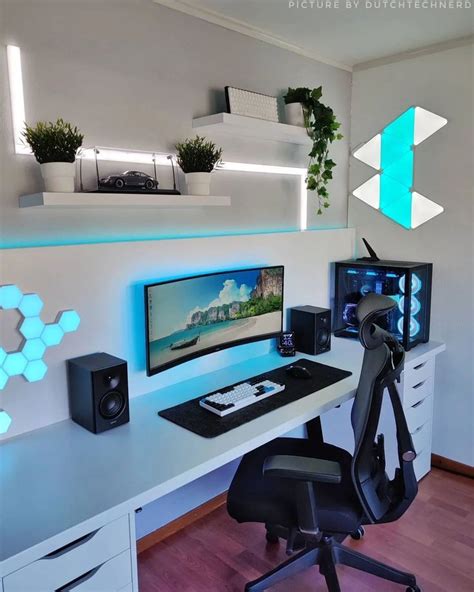 Gaming Desk Setup Best Gaming Setup Computer Gaming Room Gamer Setup