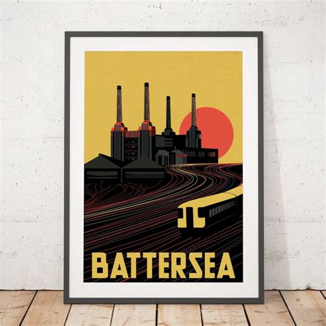 Battersea Power Station Art Deco Industrial London - Etsy UK