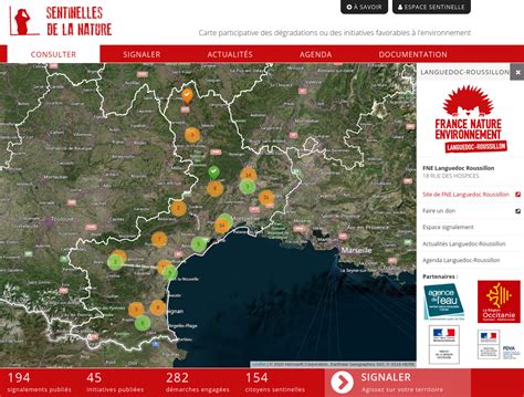 Pr S De Signalements En Mois Sur Le Languedoc Roussillon