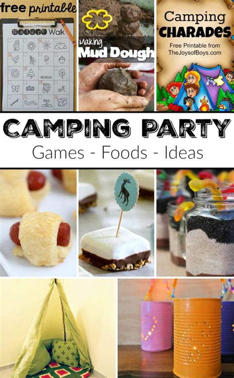 Easy Cheap Camping Themed Party Ideas For Boys And Girls