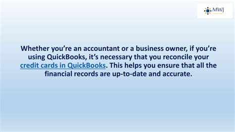 Ppt How To Reconcile Credit Cards In Quickbooks Powerpoint