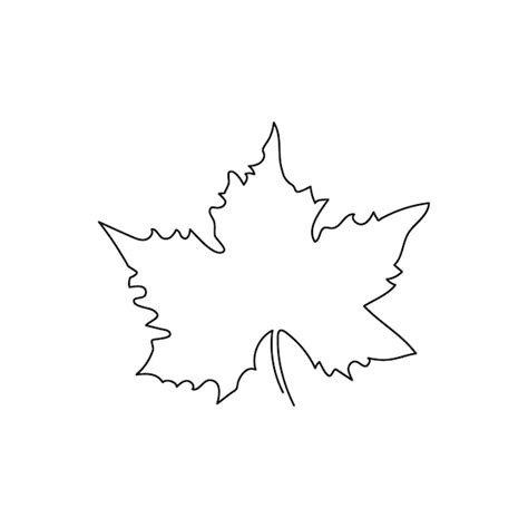 Simple Maple Tree Drawing