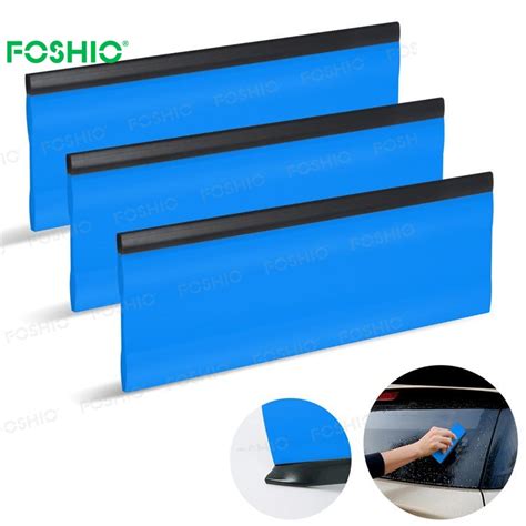 Foshio Design Car Detailing Window Tint Squeegee With Rubber Edge