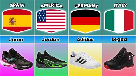 List Of Famous Shoe Brands From Different Countries YouTube