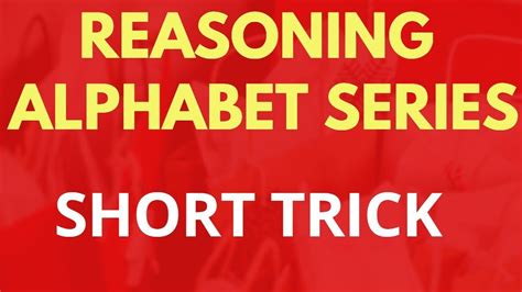 Alphabet Series Reasoning Tricks Alphabet Reasoning Questions And