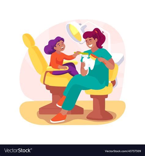 Dentist Isolated Cartoon Royalty Free Vector Image