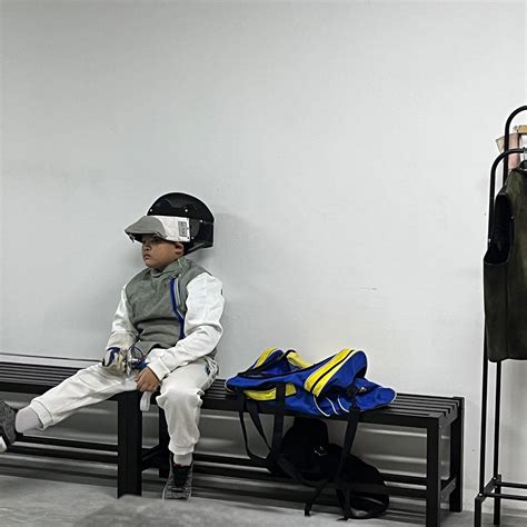 Little Warrior Catching His Breath Fencing Zone Penang