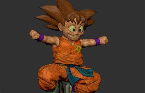 Son Goku Zbrush Dragon Ball 3d Figure 3d Model 3d Model 20 Ztl Free3d