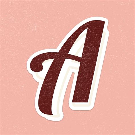 Download Free Psd Image Of Letter A Font Printable A To Z Lettering