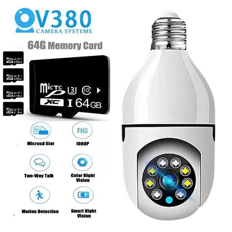 ANSEN CCTV Bulb Camera WiFi Connect To Cellphon With Voice Wireless