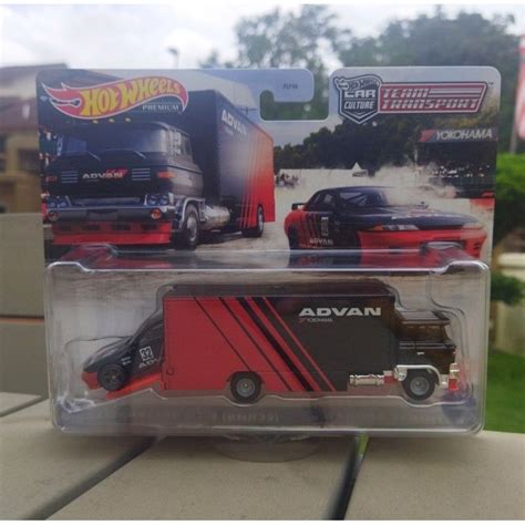 Hot Wheels Team Transport Nissan Skyline Gt R Bnr With Sakura Sprinter Advan Shopee