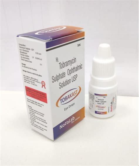 Tobramycin Sulphate Ophthalmic Solution Usp For Hospital Clinical