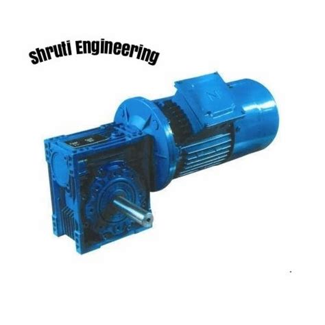 Shruti Three Phase 180 RPM Worm Geared Brake Motor For Industrial