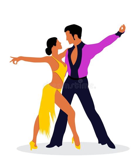 Salsa Dancers Stock Illustrations 1158 Salsa Dancers Stock