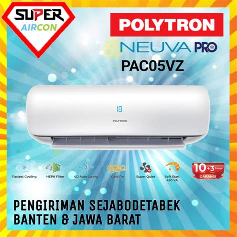 Jual Ac Polytron Neuva Ice Pac 05 Vz 12 Pk Pasang Instalasi Unit