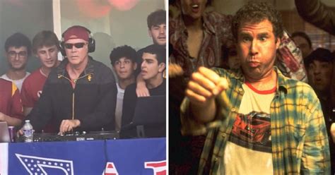 Will Ferrell Spotted Djing College Frat Party