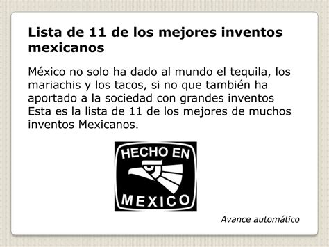 Inventos Mexicanos Ppt