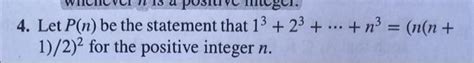 Solved Let P N Be The Statement That N N N Chegg