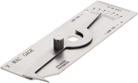 Buy Utoolmart V Wac Type Undercut Gauge Metric Single Fillet Weld Depth Gauge Stainless Steel