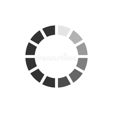 Loading Progress Or Load Circle Icon Stock Vector Illustration Of Interface Element 182698506