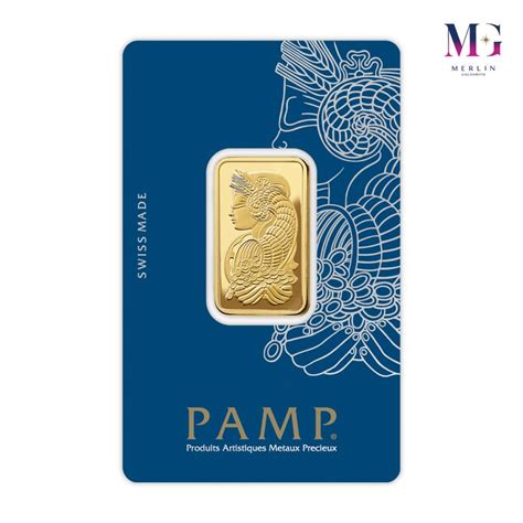 999 9 Pure Investment Gold 20 Gram PAMP Gold Bar Merlin Goldsmith