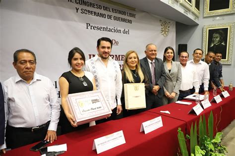 Recibe El Congreso El Segundo Informe De Gobierno De Evelyn Salgado