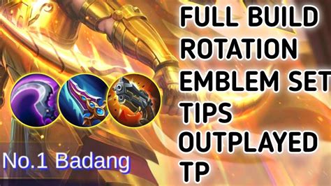 Badang Tutorial Full Build Rotation Emblem Set Tips