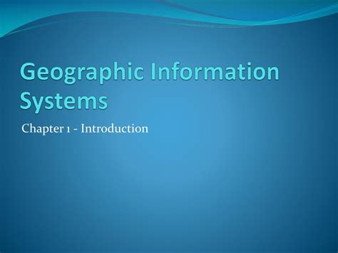 Ppt Geographic Information Systems Powerpoint Presentation Free