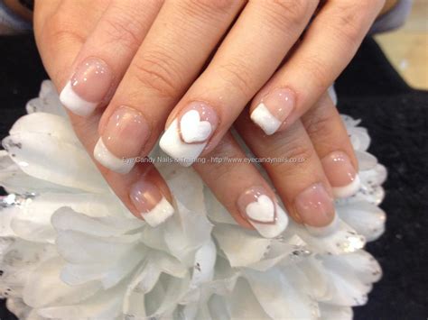 Eye Candy Nails And Training Acrylic Nails With French Gel Polish By